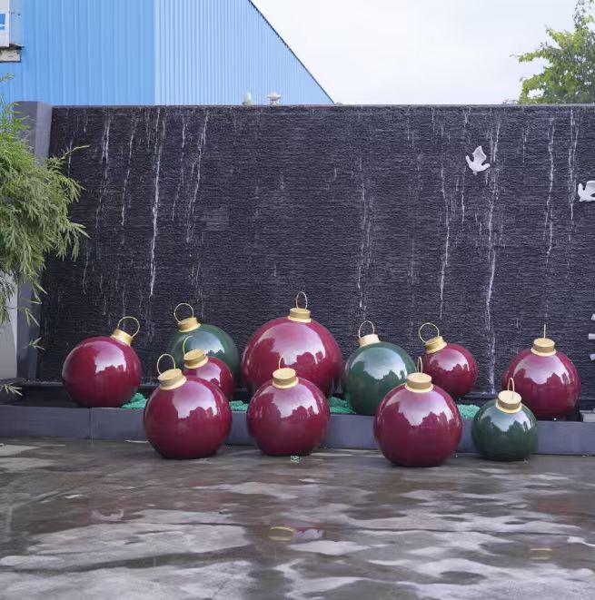 giant christmas balls for yard