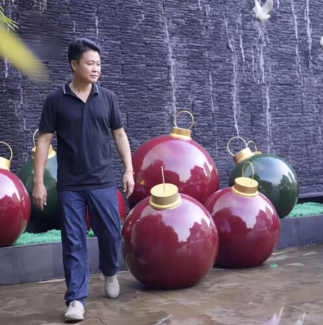 big ornament balls for outside