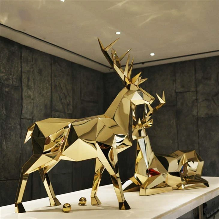 Gold Mirror Reindeer Supplier