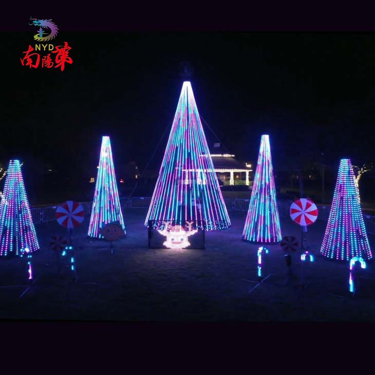 Giant Color Changing Christmas Tree