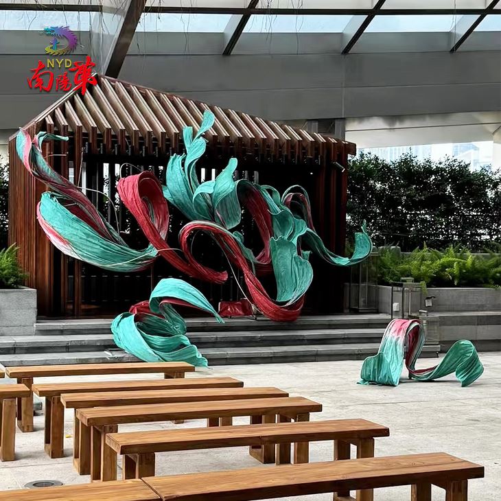 Large Flowing Sculpture For Ceiling Decor