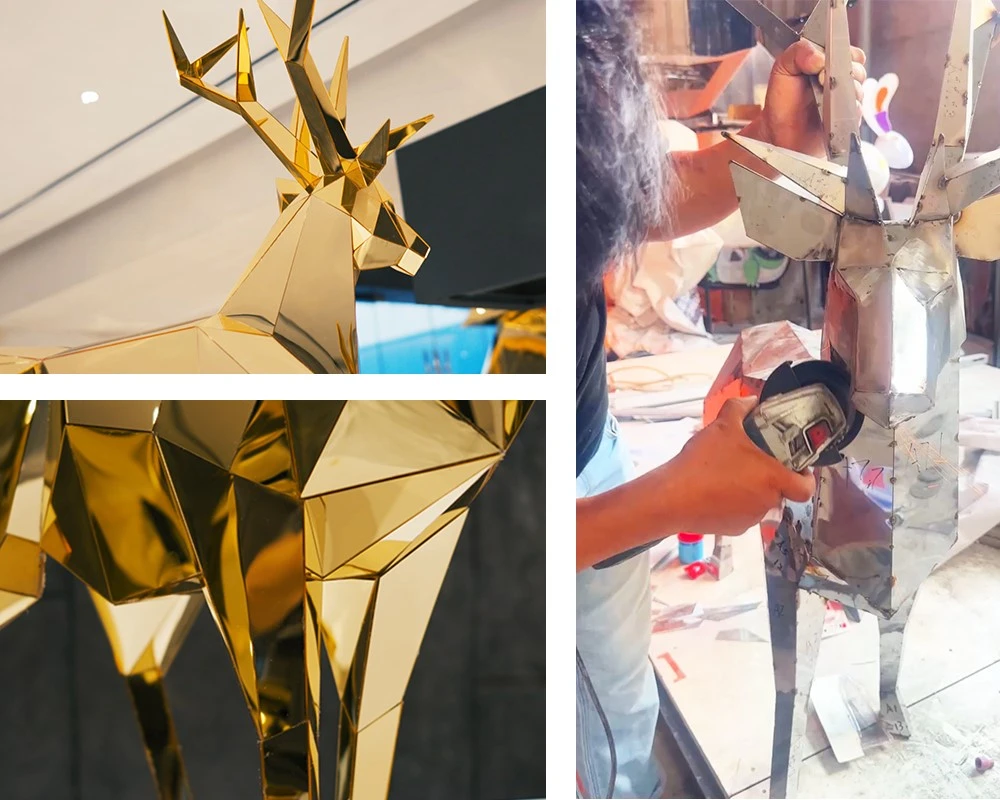 Gold Mirror Reindeer Factory Gold Mirror Reindeer Factory